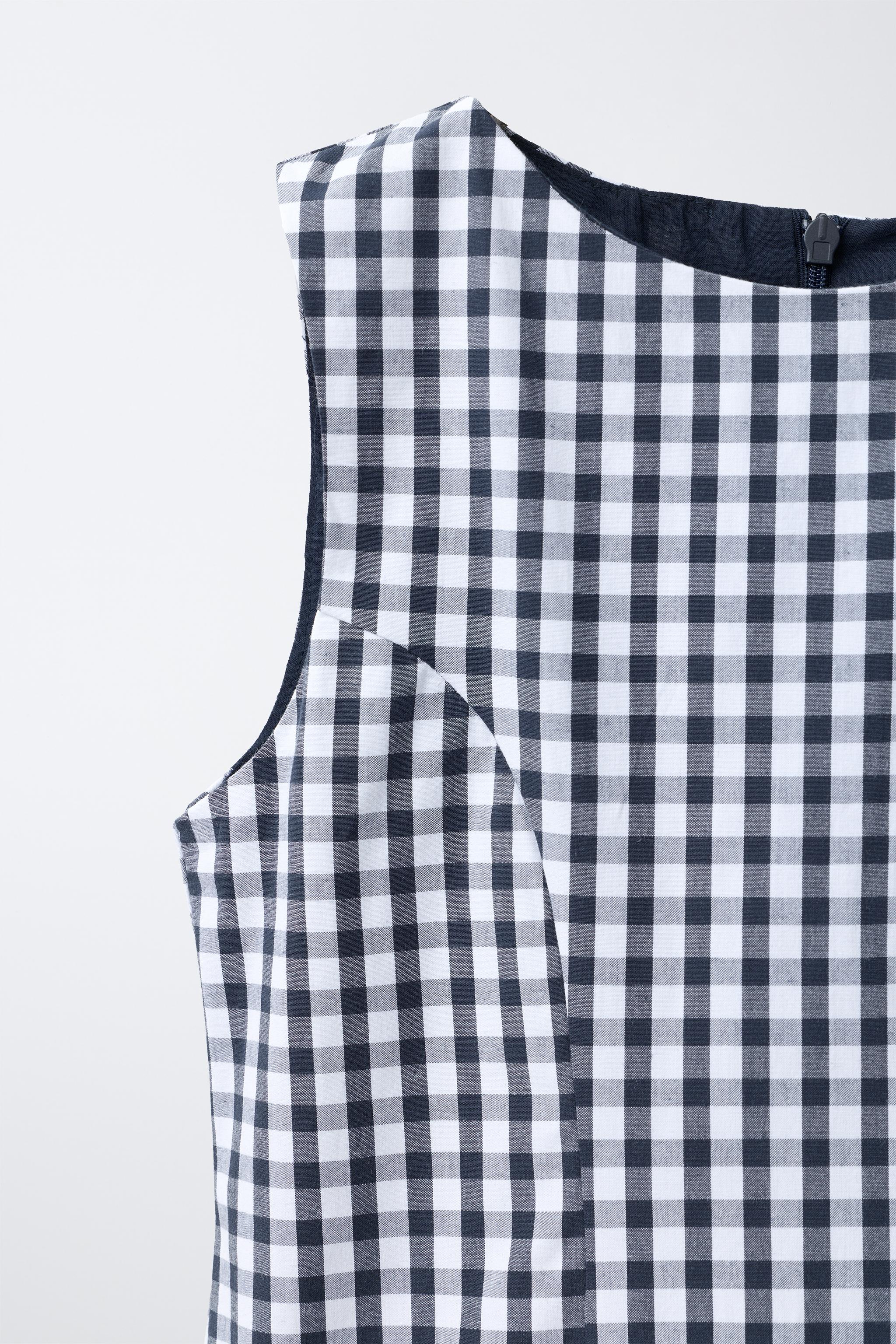 PLAID PRINT DRESS